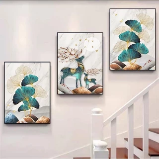 3Pcs 30cm รูปภาพติดผนัง มินอมอล รูปภาพติดผนังพร้อมกรอบ รูปภาพติดผนังขนาดใหญ่ ผนัง ตกแต่งบ้าน