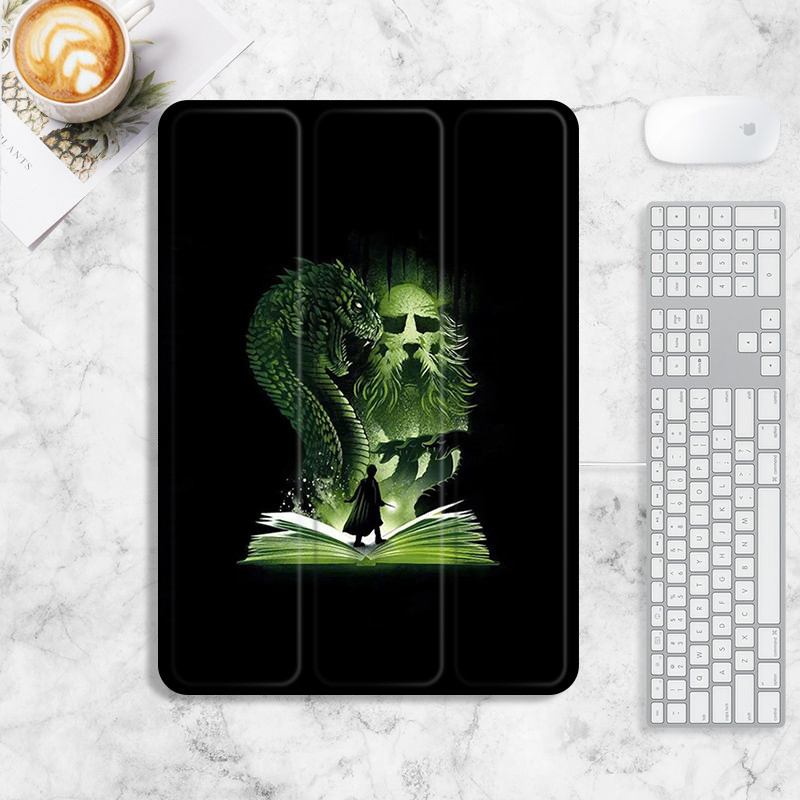 เคส Slytherin iPad 10.2 gen7/8/9 gen10 air4/5/6 เคส iPad 2022 pro11 pro12.9 pro13 2024 mini4/5/6/7 ฝ