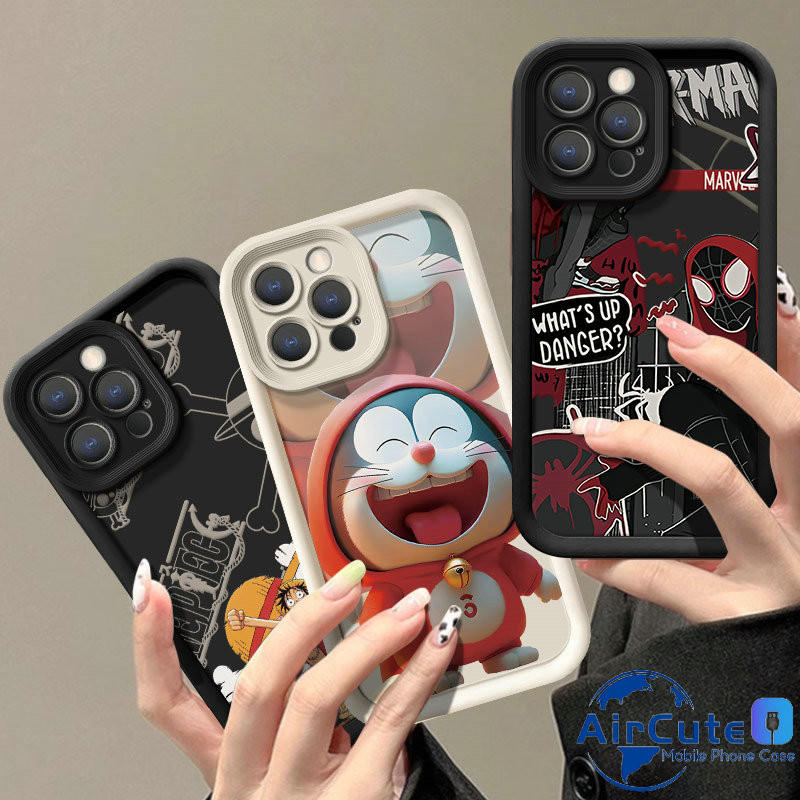 เคส For Xiaomi Mi 14T 13T 11 Lite POCO C65 C55 C51 C50 C40 X6 X5 X3 NFC F6 F5 F4 F3 M6 M5S M4 Pro 4G 5G POCOX6 POCOX5 POCOX3 POCOF6 POCOF5 POCOM6 POCOM5S POCOC65 Protect Camera Luffy Spider Doraemon Stair Soft Case