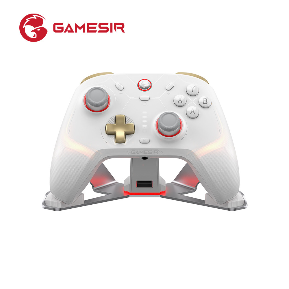 คอนโทรลเลอร์ไร้สาย Gamesir Cyclone 2 พร้อมตัวควบคุมเอฟเฟกต์ Hall สําหรับสวิตช์ไอน้ํา PC ios Andrioid ฐานเสริม