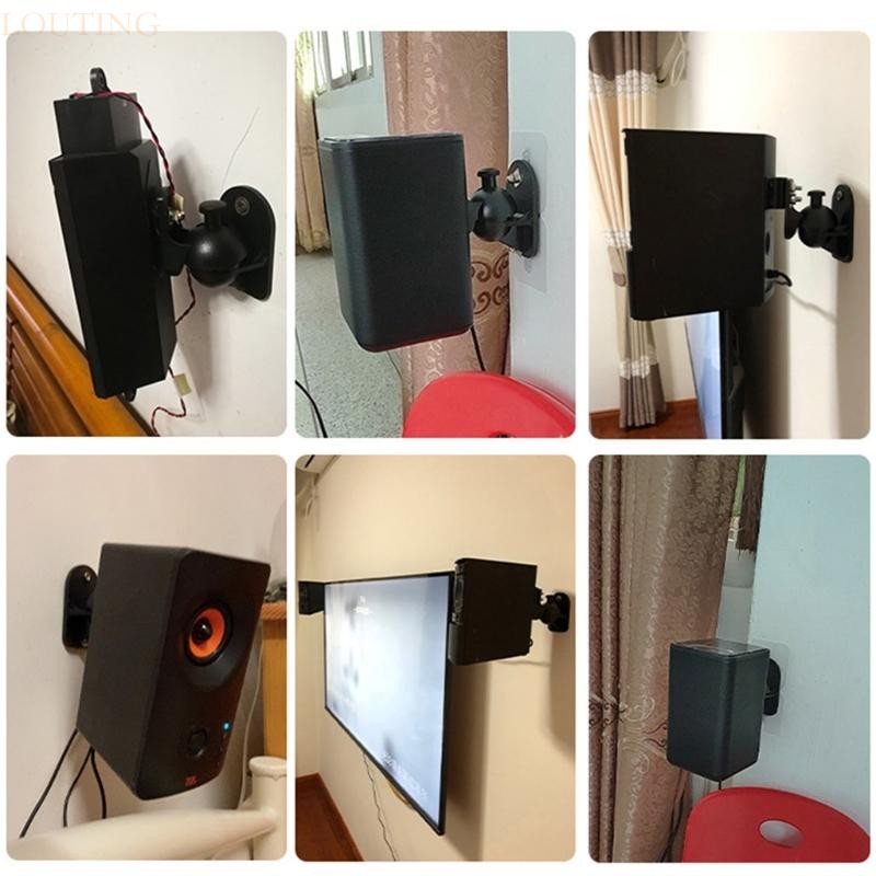 Louting Universal Satellite ลําโพงขายึดติดผนังแบบปรับได้แคลมป์ติดเพดาน