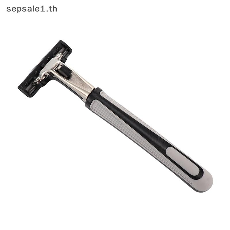 # ขาย # 2ชั้น1ผู้ถือมีดโกนเครื่องโกนหนวดความปลอดภัยมีดโกนใบมีดคู่มือโกนหนวดใบหน้าดูแลเคราผม น้ํายาล้าง .