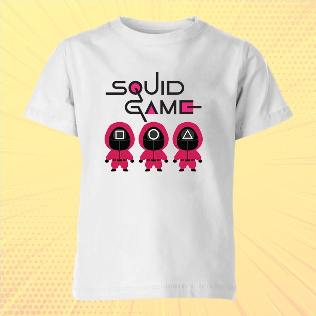 เสื้อยืด Squid Game - Season 2 Squid Game Chibi Design Baju Budak Lelaki Premium