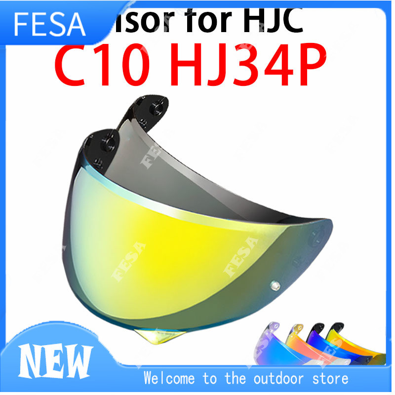 C10 Visor สําหรับ HJC HJ34P หมวกกันน็อคโล่เปลี่ยน Anti-UV Anti-Scratch กันฝุ่นลม Shield อุปกรณ์เสริม