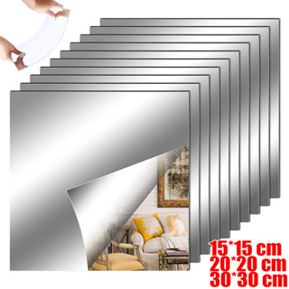 กระจกอะคริลิคแบบมีกาวในตัวหนาขึ้น - สติ๊กเกอร์ติดผนังแผ่นกระ…