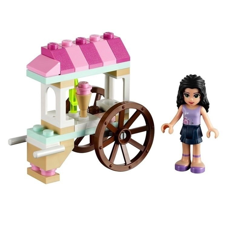 [LEGO Series] LEGO LEGO Girl Friends Series 30106 แพ็คเกจอาคารรถเข็นไอศกรีมของ Emma