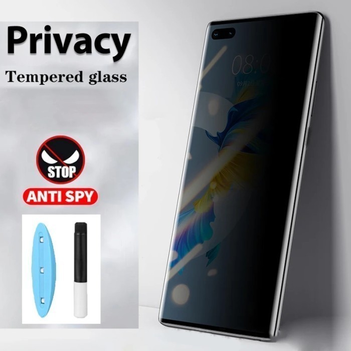 LAYAR กระจกนิรภัยป้องกันหน้าจอ GLass Clear และความเป็นส่วนตัว Anti Spy Full Cover ESD Anti-Scratch U