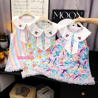 ชุดเดรสสาว 2025 ฤดูร้อน สไตล์ใหม่ กระโปรงเด็กผู้หญิง รูปแบบก…