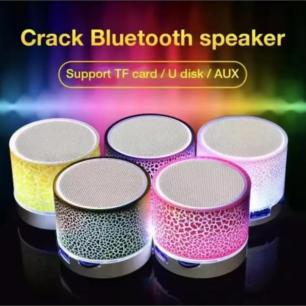 LED ลําโพงบลูทูธขนาดเล็กลําโพงไร้สายการ์ด SD ซับวูฟเฟอร์ USB แบบพกพา MP3 เพลงเสียงคอลัมน์สําหรับพีซี