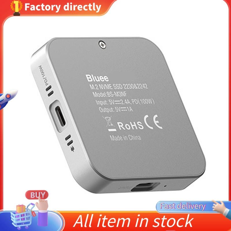 8-in One M.2 SSD Enclosure อะแดปเตอร์ฮับ USB C 10Gbps - รองรับ USB-C 3.2 และ USB-A 3.2 M.2 NVME 2230 SATA SSD 2TB