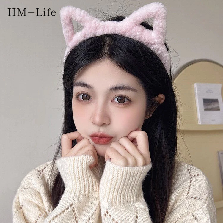 ใหม่แฟชั่นน่ารักหูแมวที่คาดผมหูแมวนุ่มที่คาดผมหูแมวเกาหลีที่เรียบง่ายแฟชั่นล้างหน้าเครื่องประดับผม G3293