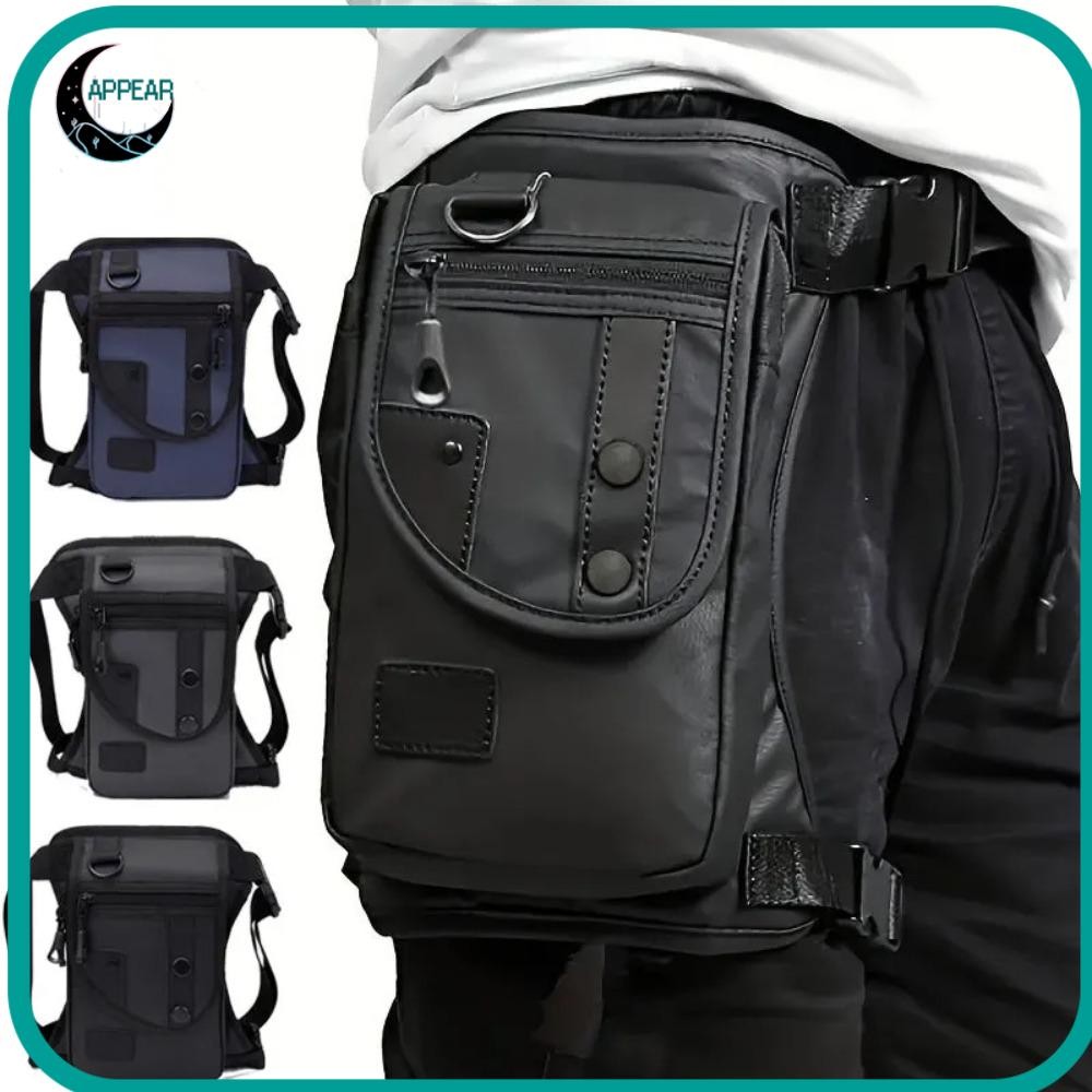 APPEAR Men Drop Legs Bags, Casual Multifunctional Hip เอว Pack, คุณภาพสูง Breathable Shoulder Messenger Bag