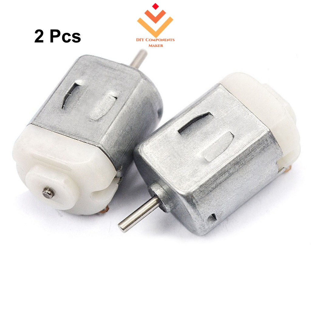 2 ชิ้น DC 3 โวลต์ 24000 RPM ความเร็วสูง Mini 130 มอเตอร์แรงดันต่ําสําหรับ Arduino DIY RC ของเล่นรถเรือ
