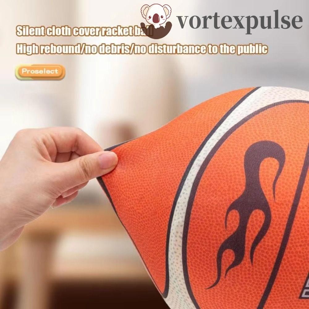 VORTEXPULSE Silent Bouncing Basketball, High Elasticity Low Decibel Indoor Training Silent Ball, Impact-Resistant 18cm/21cm/24cm High Density Foam Elastic Practice Ball Kids Gift