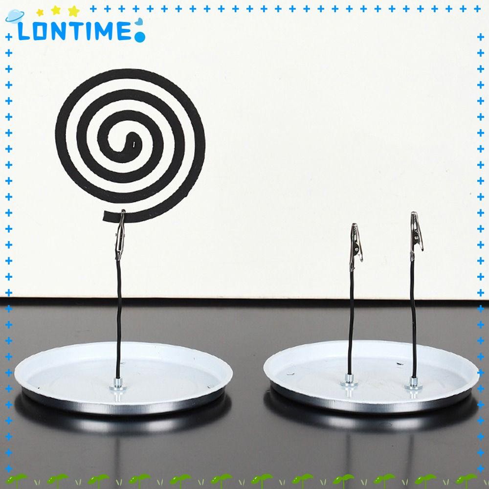 LONTIME กรอบรองรับแม่เหล็ก, สแตนเลสทนทานขดลวดยุงวงเล็บ, มัลติฟังก์ชั่นแม่เหล็กที่แข็งแกร่ง Ash ถาดฐานไม้ธูปซ็อกเก็ตสําหรับธูปบ้านยุง