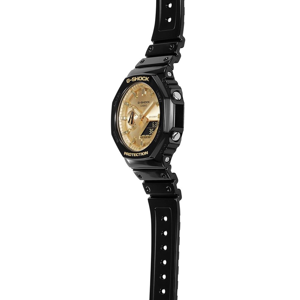 CASIO นาฬิกาข้อมือผู้ชาย G-SHOCK YOUTH รุ่น GA-2100GB-1ADR วัสดุเรซิ่น สีดำ