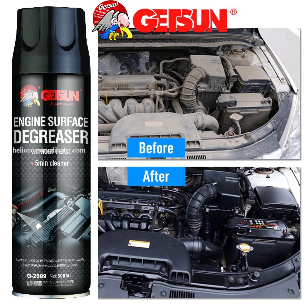 แท้! GETSUN สเปรย์ทำความสะอาดเครื่องยนต์ Engine Surface 500 ml(G-2099)ป้องกันสนิม คราบน้ำมัน คราบจาร
