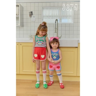「สินค้าลิขสิทธิ์แท้」IRIS KIDS Sera series l IKS95241 My sera set เสื้อผ้าเด็ก เสื้อเเขนกุดกางเกง