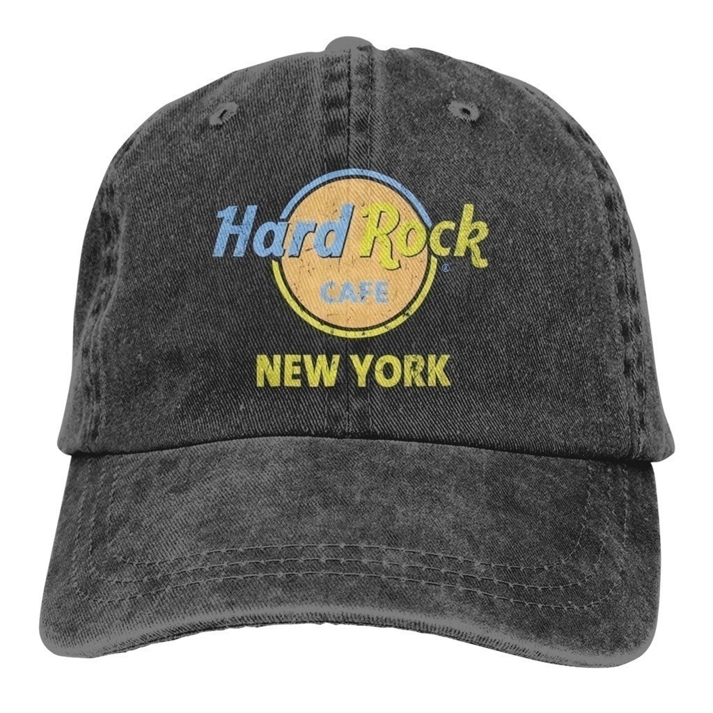 Diy แฟชั่น Snapback หมวกผ้าฝ้ายแปลกใหม่ Hard Rock Cafe นิวยอร์ก