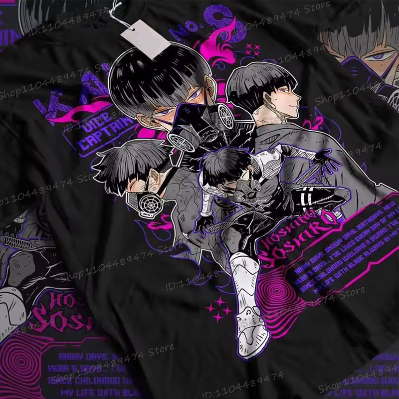 COD Y2K Tops Anime Kaiju No 8 เสื้อยืด Soshiro Hoshina คนรักของขวัญมังงะ T เสื้อญี่ปุ่นมังงะสร้างสรร