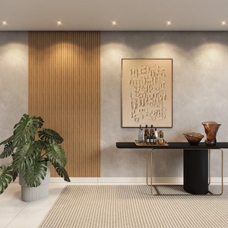 Kit 20 Até 100 Placas Ripadas Revestimentos Decorativo Painel MDF 45x10cm - ENVIO RÁPIDO