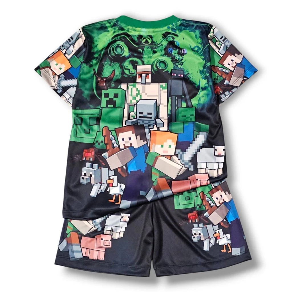 ชุดเสื้อแขนสั้นกางเกงขาสั้นเด็ก ลายเกมวิดีโอเกม เลโก้ thumbnail 4
