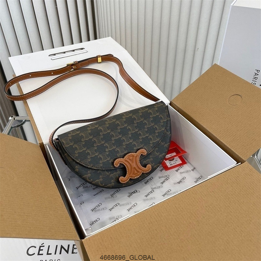2024ผู้หญิง HalfRoundBagCrossShoulderBag(withBox)ladybeg cc2