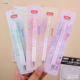 Oniso - ปากกาเจลหัวลูกลื่น 2 ชั้น Blossom หมึกน้ำเงิน ขนาด0.5mm.