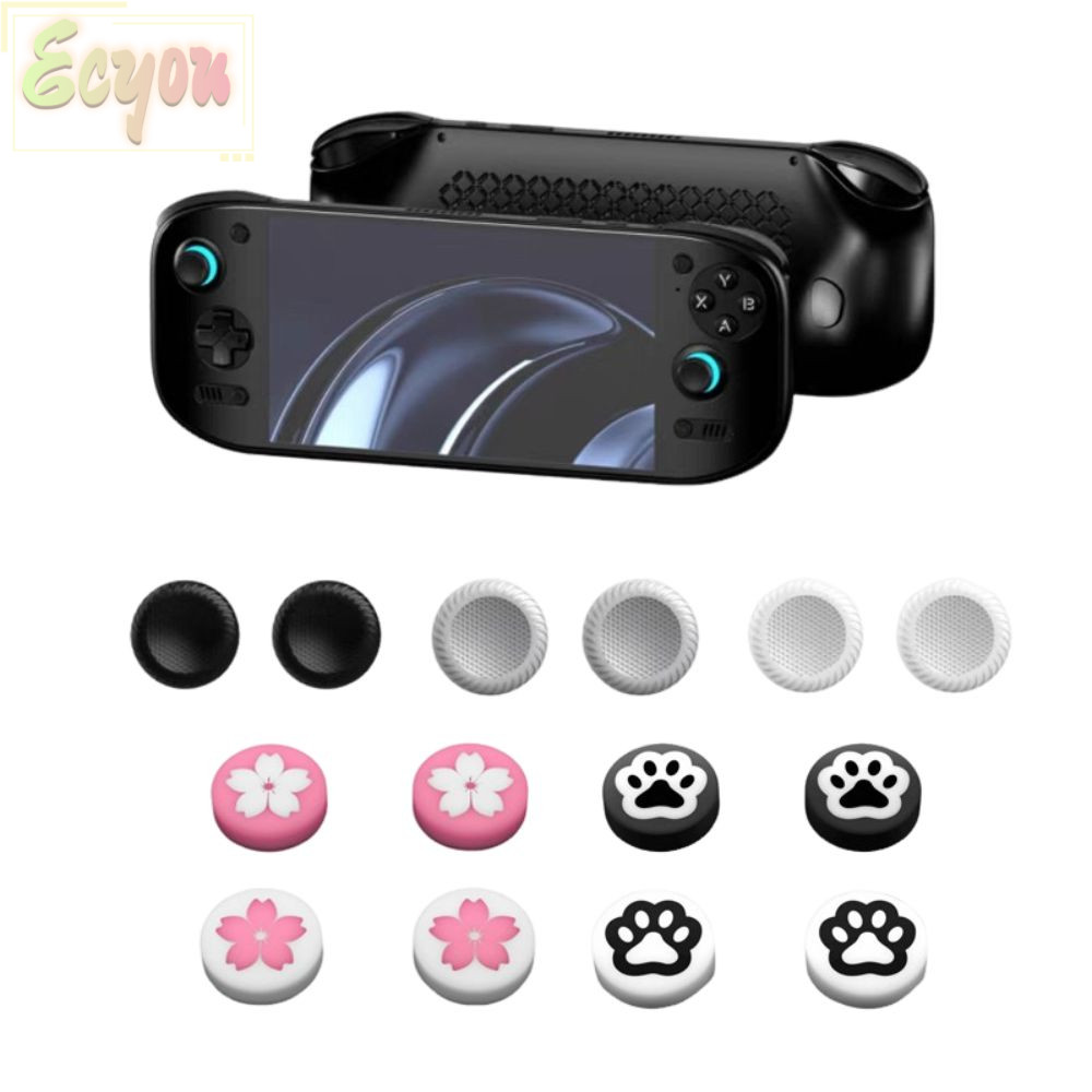 ECYOU 4PCS Big จอยสติ๊กหมวก,ที่มีสีสันลื่นเกมคอนโซลจอยสติ๊ก Rocker,อุปกรณ์เสริมซิลิโคนเปลี่ยนหมวกสํา