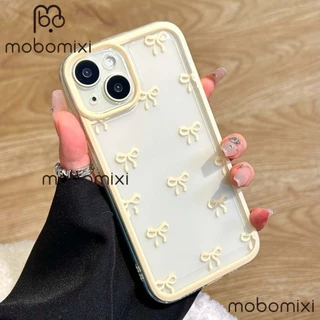 เคสสําหรับ OPPO A3 A3X A5 PRO A3 PRO A17 Simple เต็มหน้าจอโบว์กันกระแทกเคสโทรศัพท์มือถือ TPU