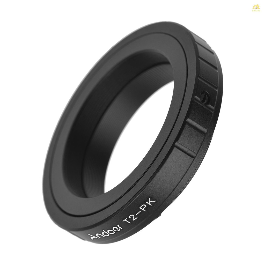 Andoer T2-PK โลหะเลนส์อะแดปเตอร์แหวน T/T2 เลนส์อะแดปเตอร์สําหรับ Pentax K-70/K-50/K-30/K-500/K-1/K-3