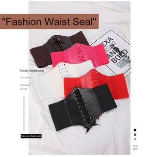 เข็มขัดรัดตัวผู้หญิงกว้างหนังยืดเอว Cincher สําหรับชุดและBodycon-MTY