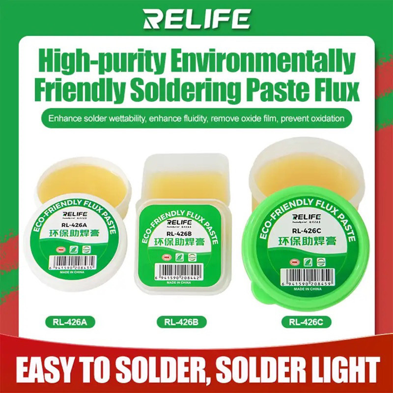 บัดกรีวางฟลักซ์เชื่อมประสานประสานบัดกรี RELIFE RL-426  A 30g /B 40g/C 80g