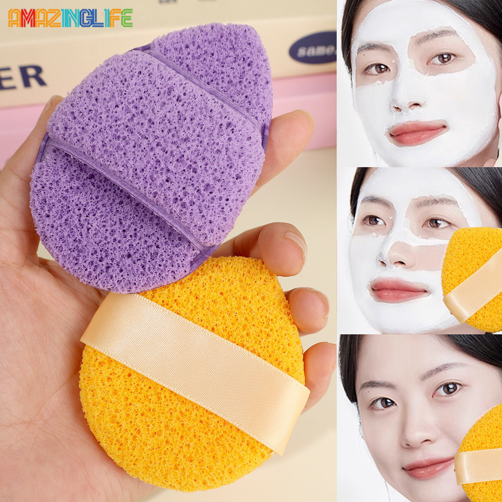 พัฟทําความสะอาดล้างหน้าแบบใช้ซ้ําได้ - ฟองน้ํานิ้ว 1/3 ชิ้น - แผ่นล้างเครื่องสําอางทําความสะอาดลึก - นุ่มเป็นมิตรกับผิวฟองเร็ว - เครื่องมือทําความสะอาดหน
