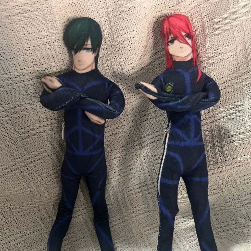 BLUE LOCK Isagi Yoichi Bachira Meguru ตุ๊กตาอะนิเมะเกม Merch บทคัดย่อของเล่นตุ๊กตาขนาดเล็กลวดบนมือและเท้า