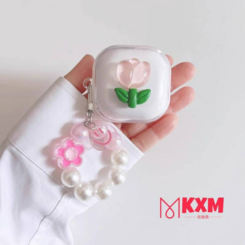 AK01T10B Anker Soundcore R50i NC case / R50i / K20i / P20i / P30i Ins 3D Cute little flower Transpar