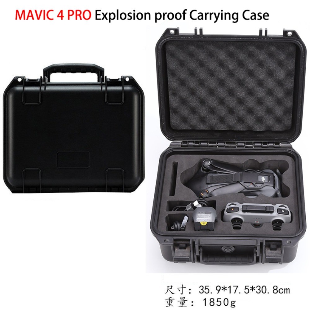 สําหรับ DJI Mavic 4 Pro กล่องป้องกันการระเบิดแบบสแตนด์อโลน RC 2 พร้อมรีโมทคอนโทรลหน้าจอกล่องกันน้ําที่ปลอดภัย Mavic 4pro ป้องกันกันกระแทกกล่องเก็บ