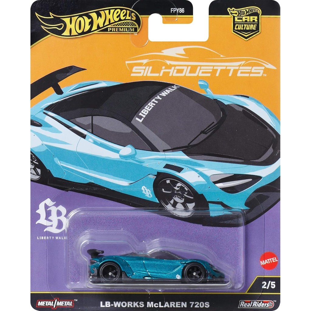 Hot Wheels Premium Car Culture Silhouettes LB-WORKS McLaren 720S