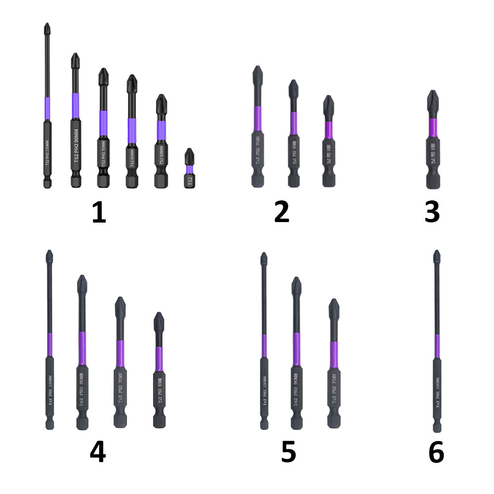 ดอกไขควง ปลอกแม่เหล็ก หัวดอกไขควง PH2 รุ่น ชุดดอกสว่านไขควง เคลือบออกไซด์สีดำ - รูปที่ 6