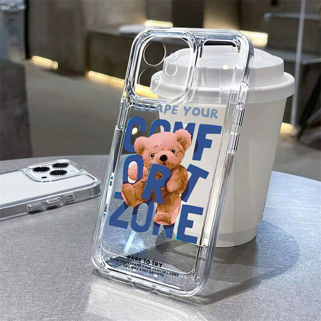 เคสไอโฟน สําหรับ iPhone 11 15 13 16 14 12 Pro Max X 17 Air XR XS Max 15 14 8 7 Plus กันกระแทกนุ่ม การป้องกันเลนส์ - รูปที่ 7