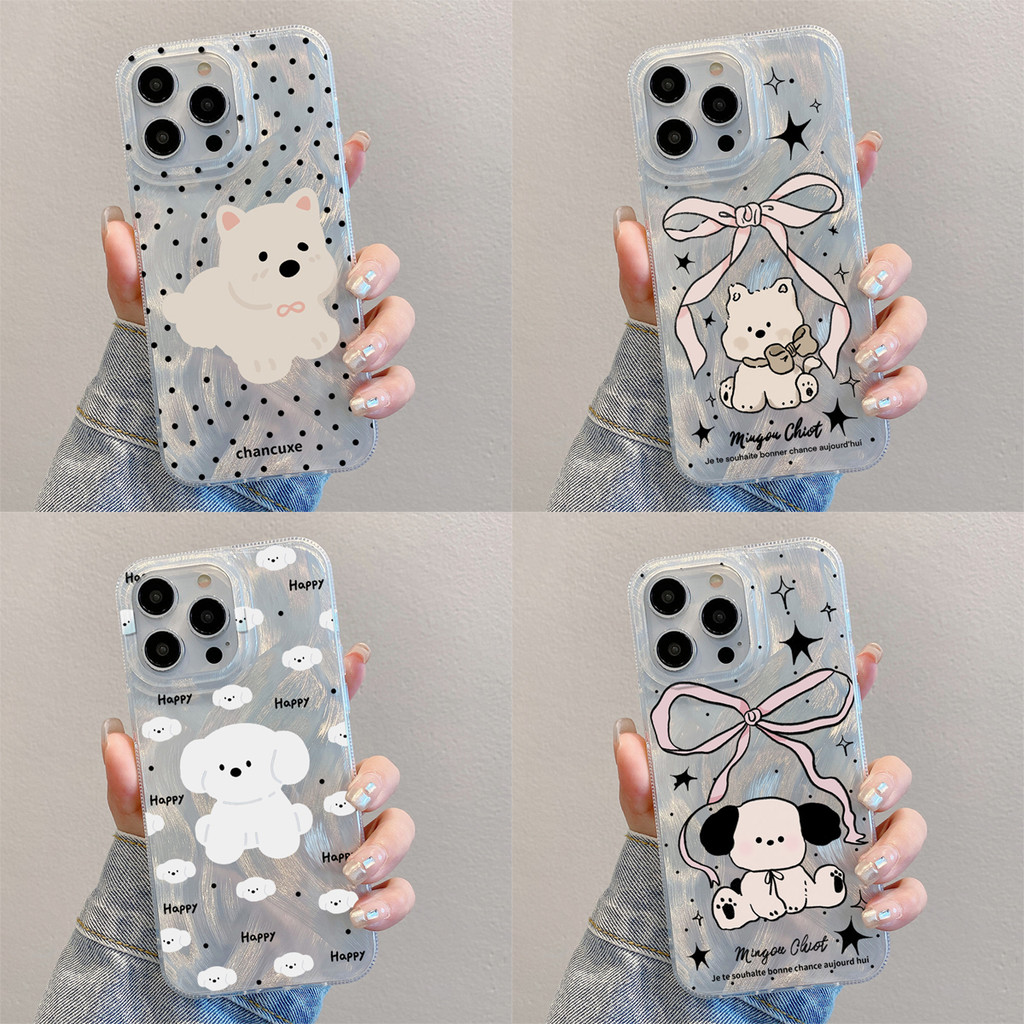 เคส สำหรับ OPPO A60 A18 A38 A79 A17 A16 A15 A58 A78 A9 A5 2020 A57 2022 Reno 11 11F 4G 5G สุนัข เคสโทรศัพท์ กันกระแทก