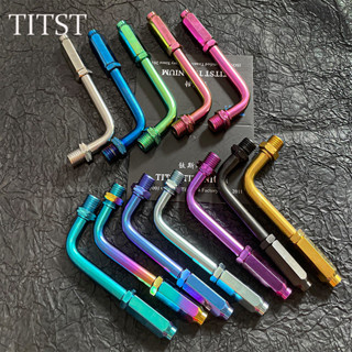 Titst Titanium Alloy CNC 90 องศาRegulatorวาล์วสายเบรคคลัทช์อ…