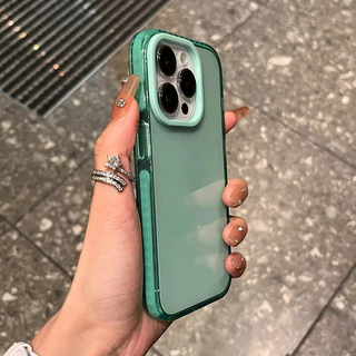หรูหราโปร่งใสเคสโทรศัพท์สําหรับ ไอโฟน 11 12 13 14 15 16 มือโปร สูงสุด บวกกันชนใสปกหลัง
