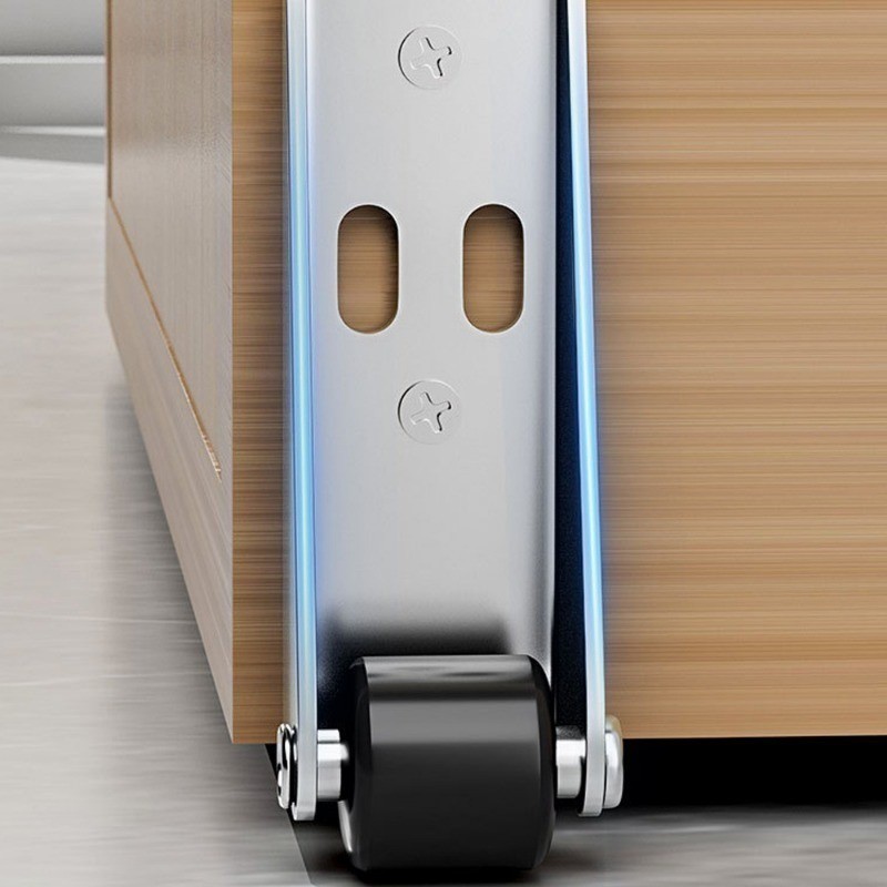 2/4/8/12ชุดทนทานเงียบเฟอร์นิเจอร์ล้อ/โลหะรอกประตูลูกกลิ้ง/ด้านข้างติดตั้งประตูสนับสนุนย้ายล้อ - รูปที่ 3