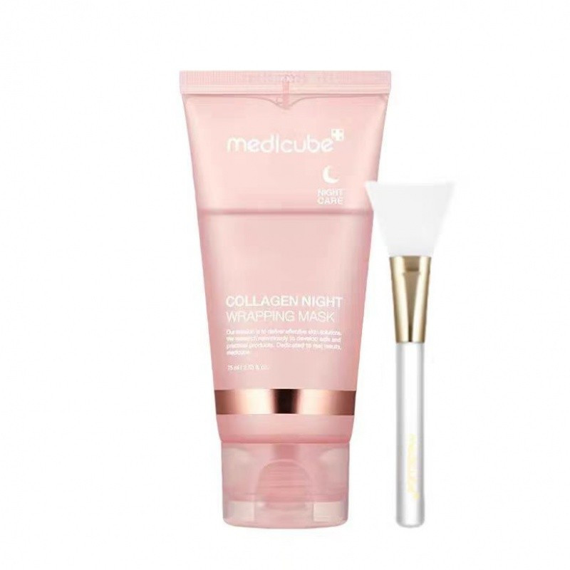 Medicube Collagen Night Wrapping Mask Medicube 胶原蛋白睡面膜 Night Collagen Wrapping Mask Rejuvenation Moisturizing Brigh Peptide Nighttime Repair Moisturizing Face Mask