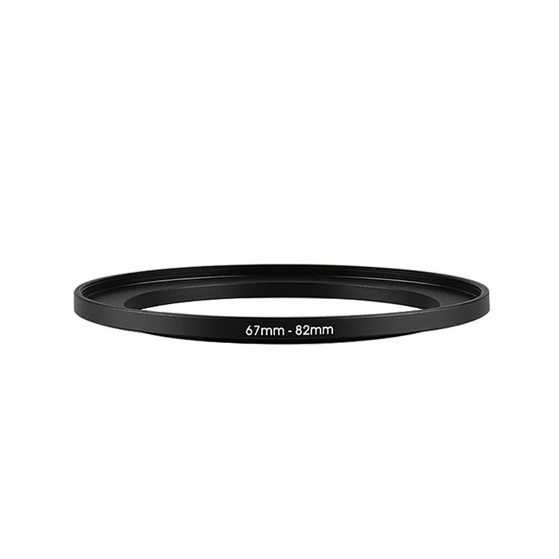 Aluminum Black Step Up Filter Ring 67mm-82mm 67-82 mm 67 to 82 Filter Adapter Lens Adapter for Canon
