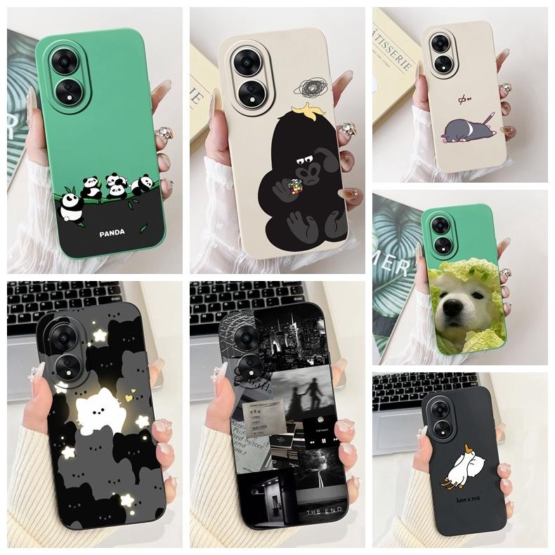 สําหรับOppo A98 5GกรณีOppoA98 CPH2529 สีสันทาสีนุ่มTPUเคสโทรศัพท์สําหรับOppo A 98 A98 กันชน6.72 "
