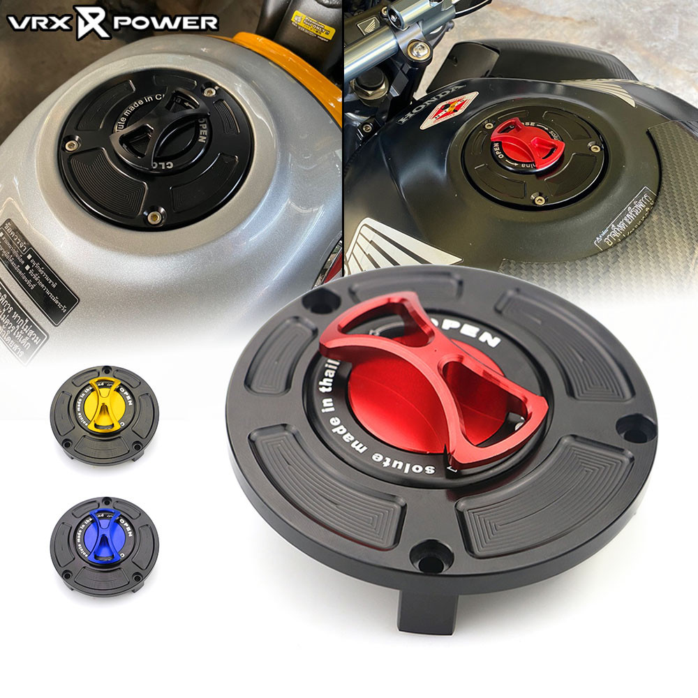 ฝาครอบถังน้ํามันเชื้อเพลิงสําหรับ HONDA CBR150R CBR250RR CB650F รถจักรยานยนต์ CNC ถังน้ํามัน Keyless Guard