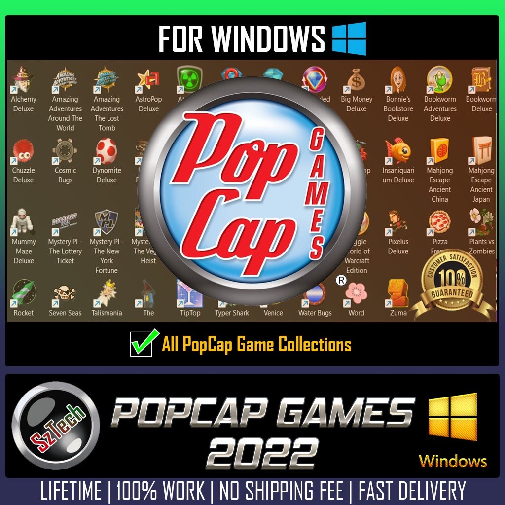 PopCap Games Collection | Cheap & Fast Service | The best Childhood Games | Windows Games | Game for