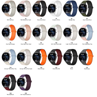 18 มม.20 มม.22 มม.แม่เหล็กสําหรับ Samsung Galaxy Watch 7 6 5 4 5Pro 6 4Classic ซิลิโคน Loop สําหรับ Huawei Watch GT5 5Pro 46 มม.